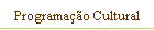 Programao Cultural